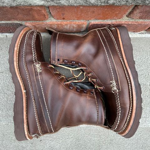 Yuketen Maine Guide DB Boots in Horween Brown Chromexcel