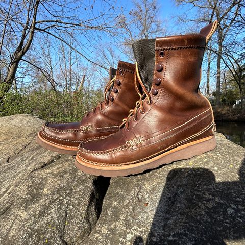 Yuketen Maine Guide DB Boots in Horween Brown Chromexcel