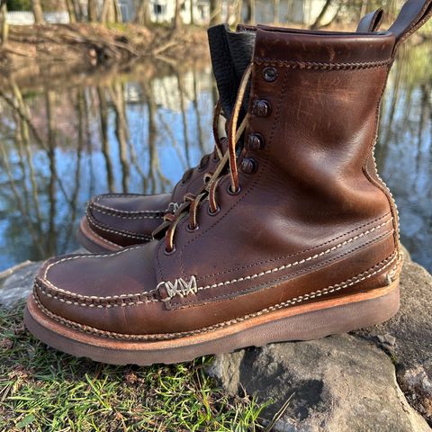Yuketen Maine Guide DB Boots in Horween Brown Chromexcel