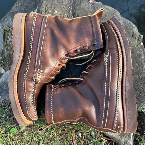 Yuketen Maine Guide DB Boots in Horween Brown Chromexcel