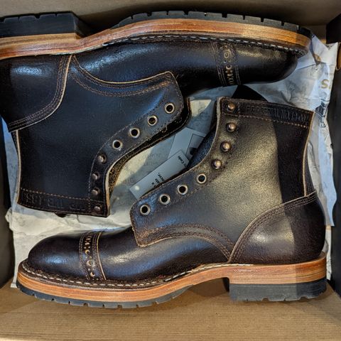 Search result thumbnail of White's MP-Sherman Toe Cap in Horween Dark Brown Waxed Flesh