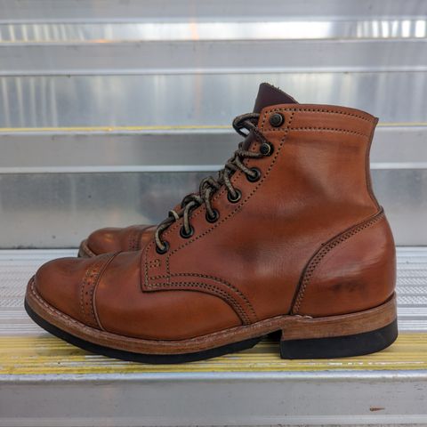 View photo of Truman Service Boot in Natural Horse Rump