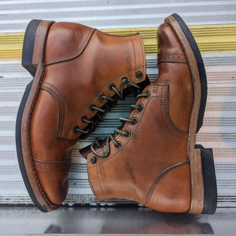 View photo of Truman Service Boot in Natural Horse Rump