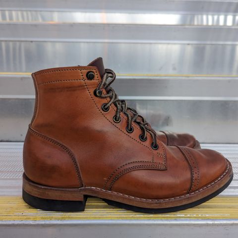 View photo of Truman Service Boot in Natural Horse Rump