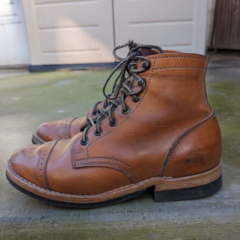 View photo of Truman Service Boot in Natural Horse Rump