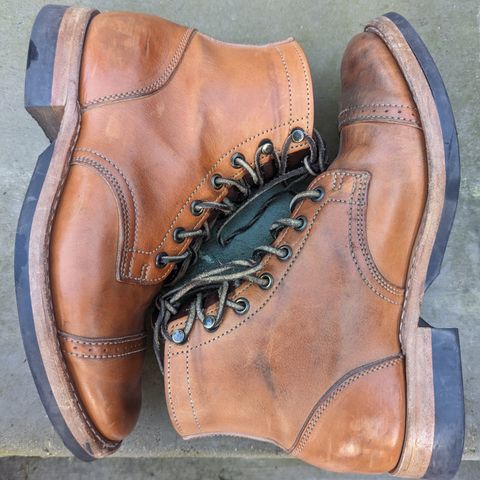 View photo of Truman Service Boot in Natural Horse Rump