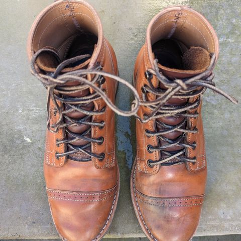 View photo of Truman Service Boot in Natural Horse Rump