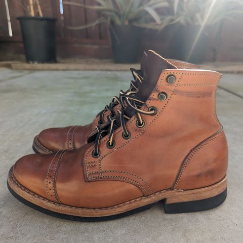 View photo of Truman Service Boot in Natural Horse Rump