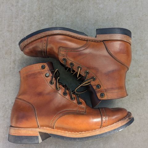 View photo of Truman Service Boot in Natural Horse Rump