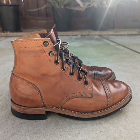 View photo of Truman Service Boot in Natural Horse Rump