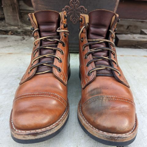 View photo of Truman Service Boot in Natural Horse Rump