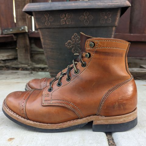 View photo of Truman Service Boot in Natural Horse Rump