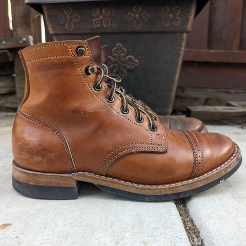 View photo of Truman Service Boot in Natural Horse Rump