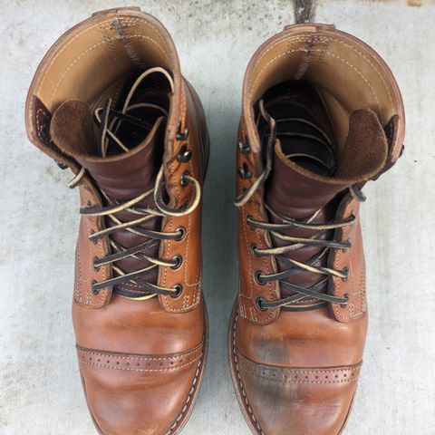 View photo of Truman Service Boot in Natural Horse Rump