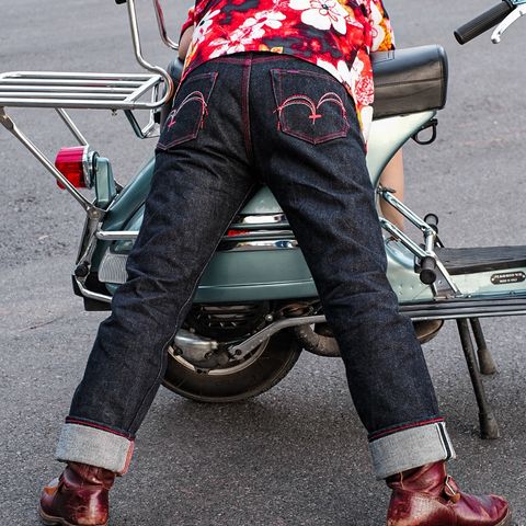 John Lofgren Wabash Engineer Boots in Shinki Burgundy Oiled Horsebutt