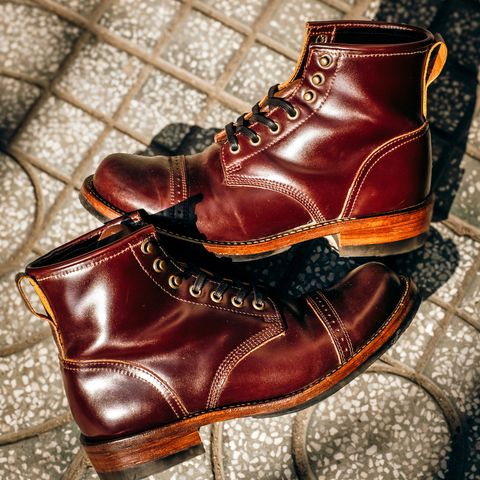 Julian Boots Bowery in Horween Color 8 Shell Cordovan