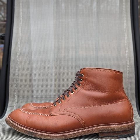 View photo of Alden Indy Boot in Papaya Pegasus Calfskin