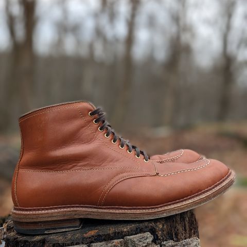 View photo of Alden Indy Boot in Papaya Pegasus Calfskin