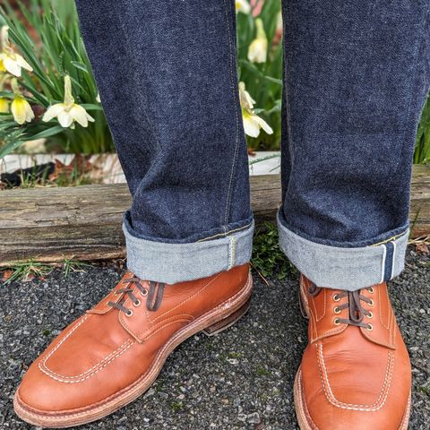 View photo of Alden Indy Boot in Papaya Pegasus Calfskin