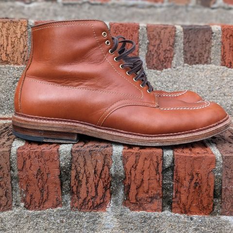 View photo of Alden Indy Boot in Papaya Pegasus Calfskin