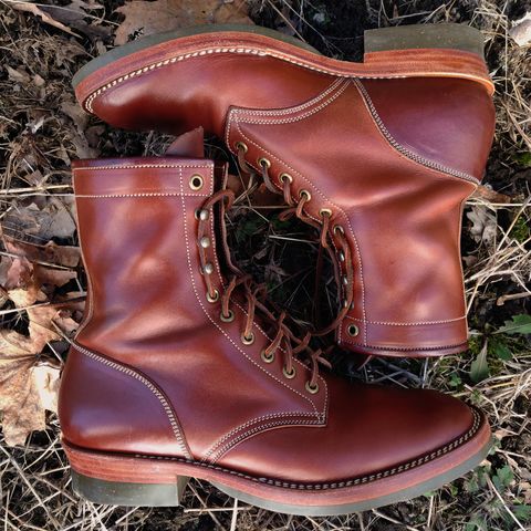 View photo of Onderhoud SVC02 Packer Boot in Wickett & Craig Medium Brown Traditional Harness