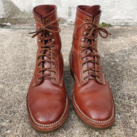 View photo of Onderhoud SVC02 Packer Boot in Wickett & Craig Medium Brown Traditional Harness