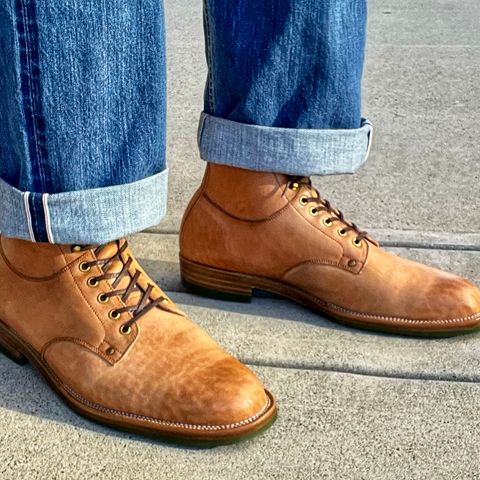 Iron Boots x Østmo Drop 11 Type 1 Service Boot in Maryam Natural Washed Horsebutt