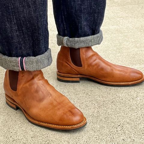 Viberg Chelsea in Guidi Tan Washed Horsehide