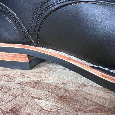 Nicks Free Range in Wickett & Craig Black Oiled Latigo