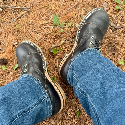 Nicks MTO in Horween Black Waxed Flesh
