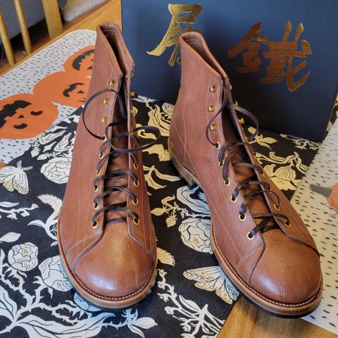 Iron Boots T-Monkey Boots in 1786 Russian Reindeer Hide