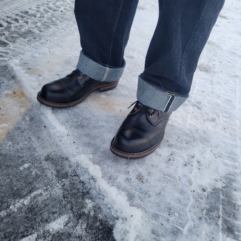 Iron Boots Pitman in Seidel Black Double Shot