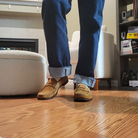 Yuketen Rob's Loafer in Conceria Opera Rough Out