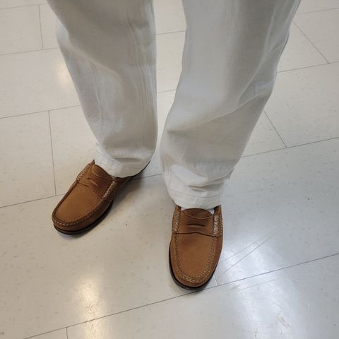 Yuketen Rob's Loafer in Conceria Opera Rough Out