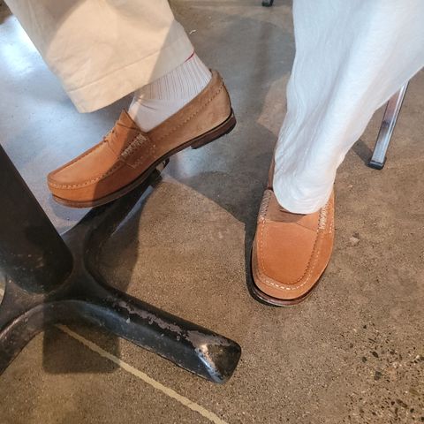 Yuketen Rob's Loafer in Conceria Opera Rough Out