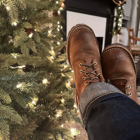 Nicks Overlander in Horween Orange Predator
