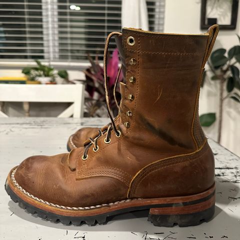Nicks Overlander in Horween Orange Predator