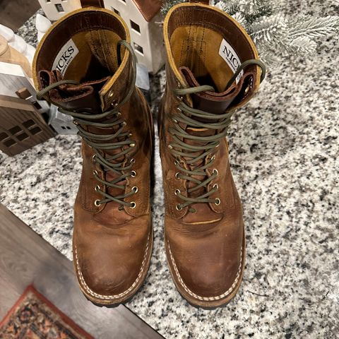 Nicks Overlander in Horween Orange Predator