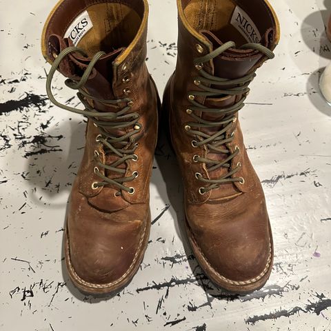 Nicks Overlander in Horween Orange Predator