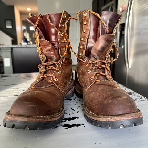 Nicks Overlander in Horween Orange Predator