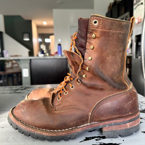 Nicks Overlander in Horween Orange Predator