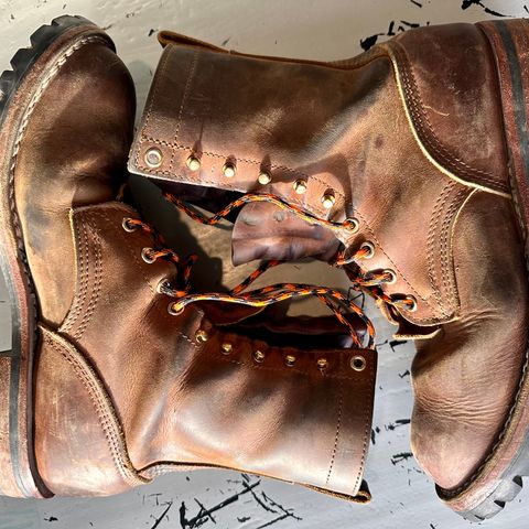 Nicks Overlander in Horween Orange Predator