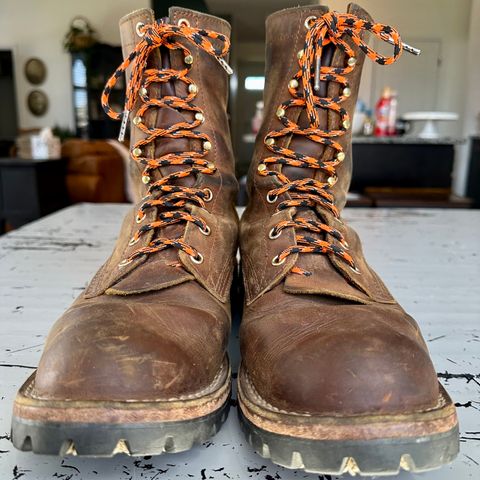 Nicks Overlander in Horween Orange Predator