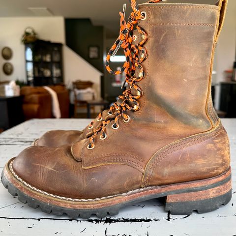 Nicks Overlander in Horween Orange Predator