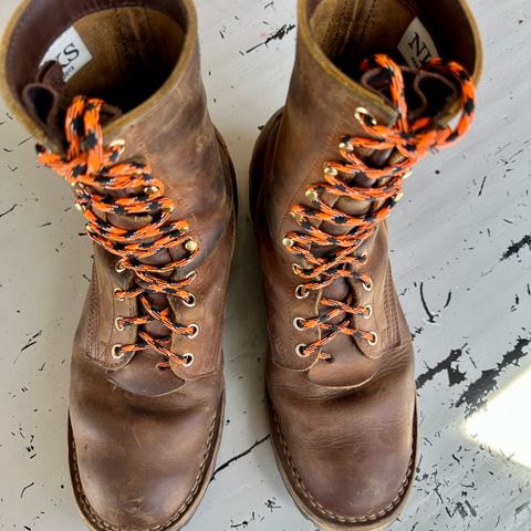 Nicks Overlander in Horween Orange Predator