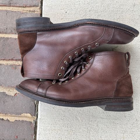 Allen Edmonds Discovery Lace To Toe in Allen Edmonds Brown Vegetable Tanned
