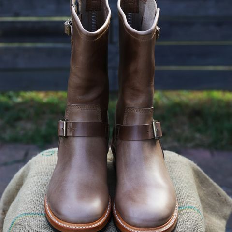 John Lofgren Wabash Engineer Boots in Natural