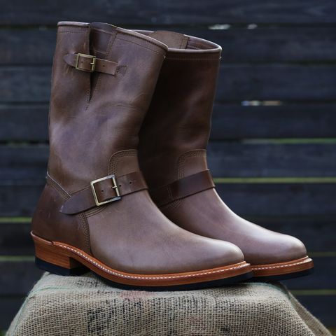 John Lofgren Wabash Engineer Boots in Natural