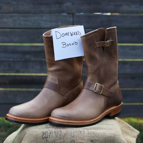 John Lofgren Wabash Engineer Boots in Natural