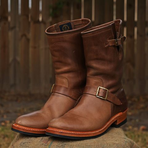 John Lofgren Wabash Engineer Boots in Natural